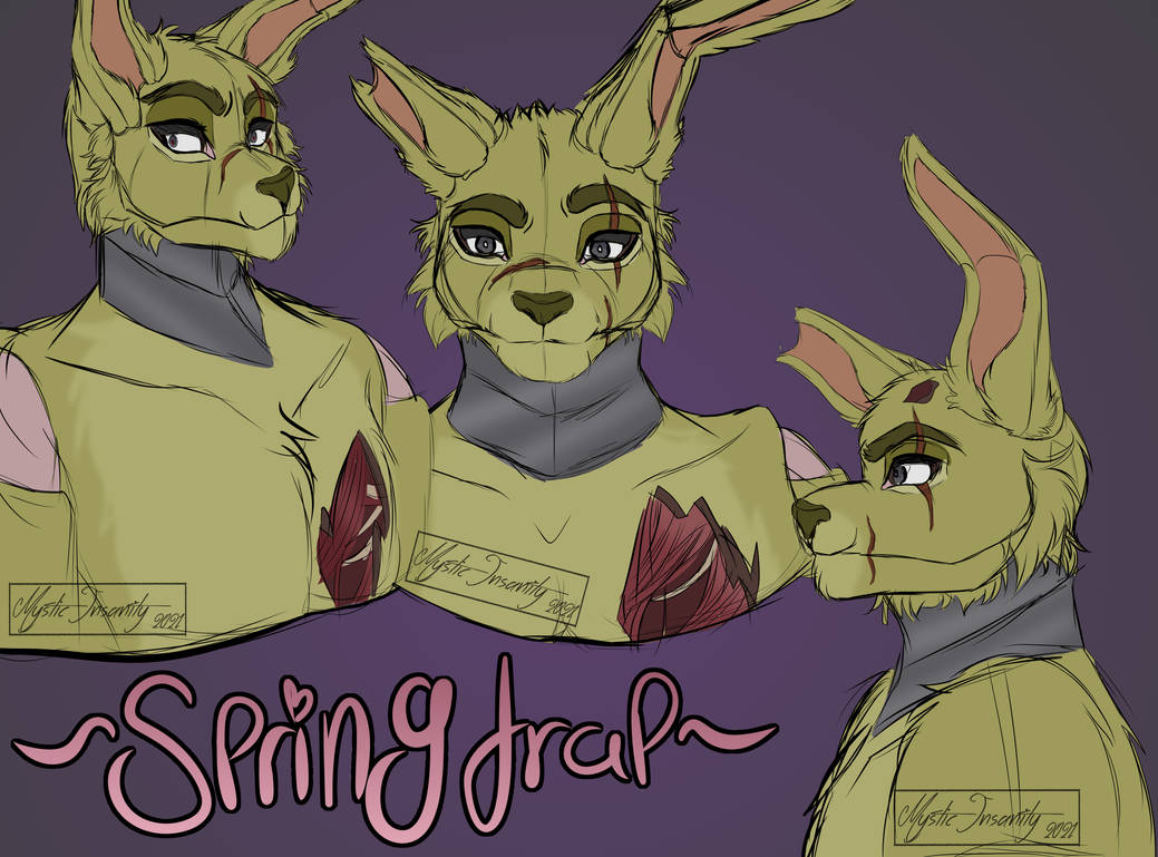 Springtrap Doodles #2 by Shimmer-Fox on DeviantArt