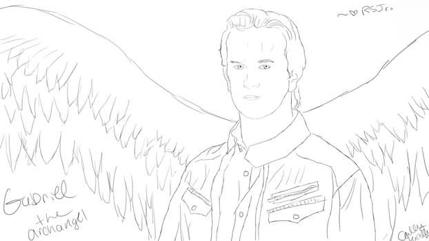 Gabriel the Archangel Sketch