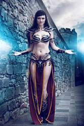 Dark Elf Sorceress Warhammer Cosplay