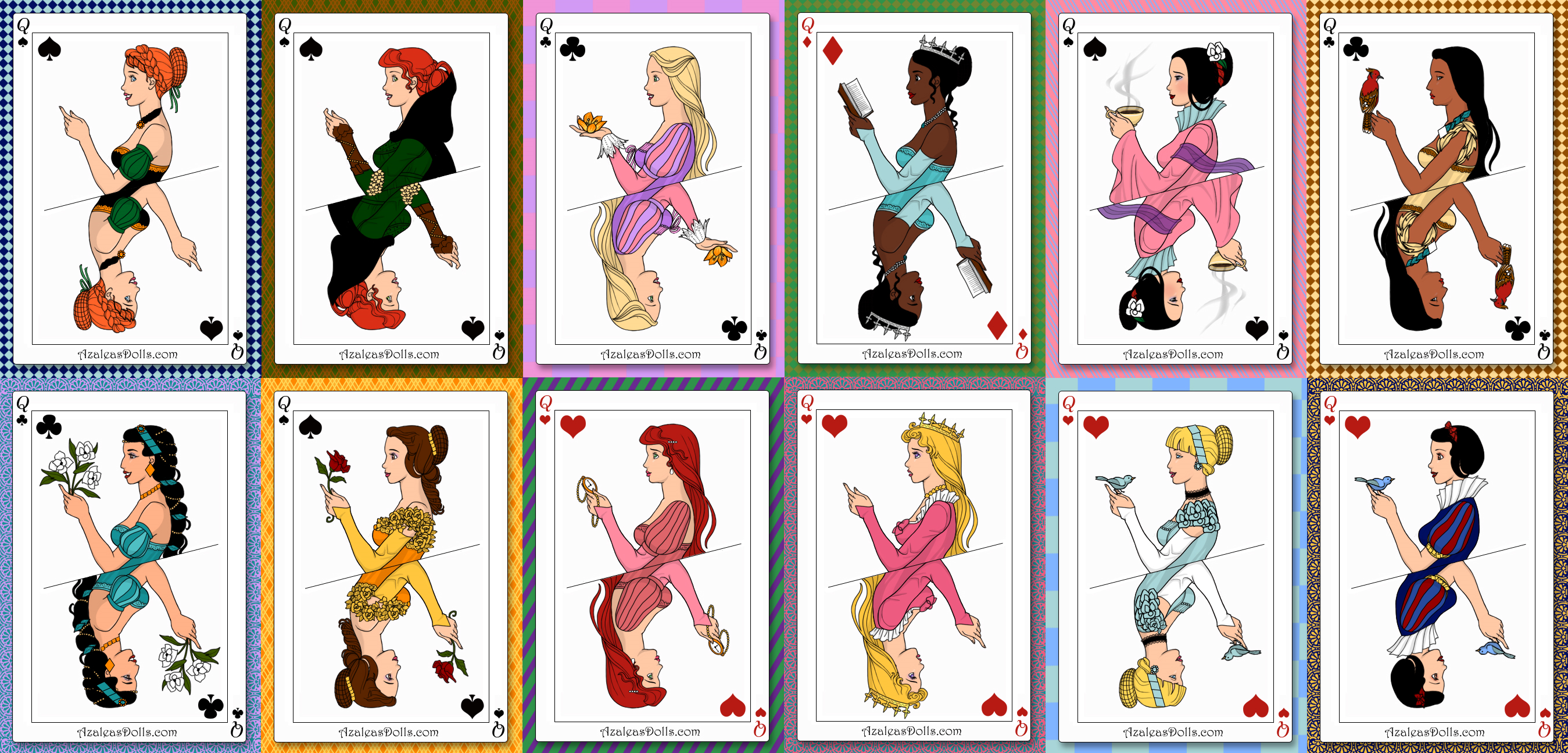 Disney Princesses Playing Cards