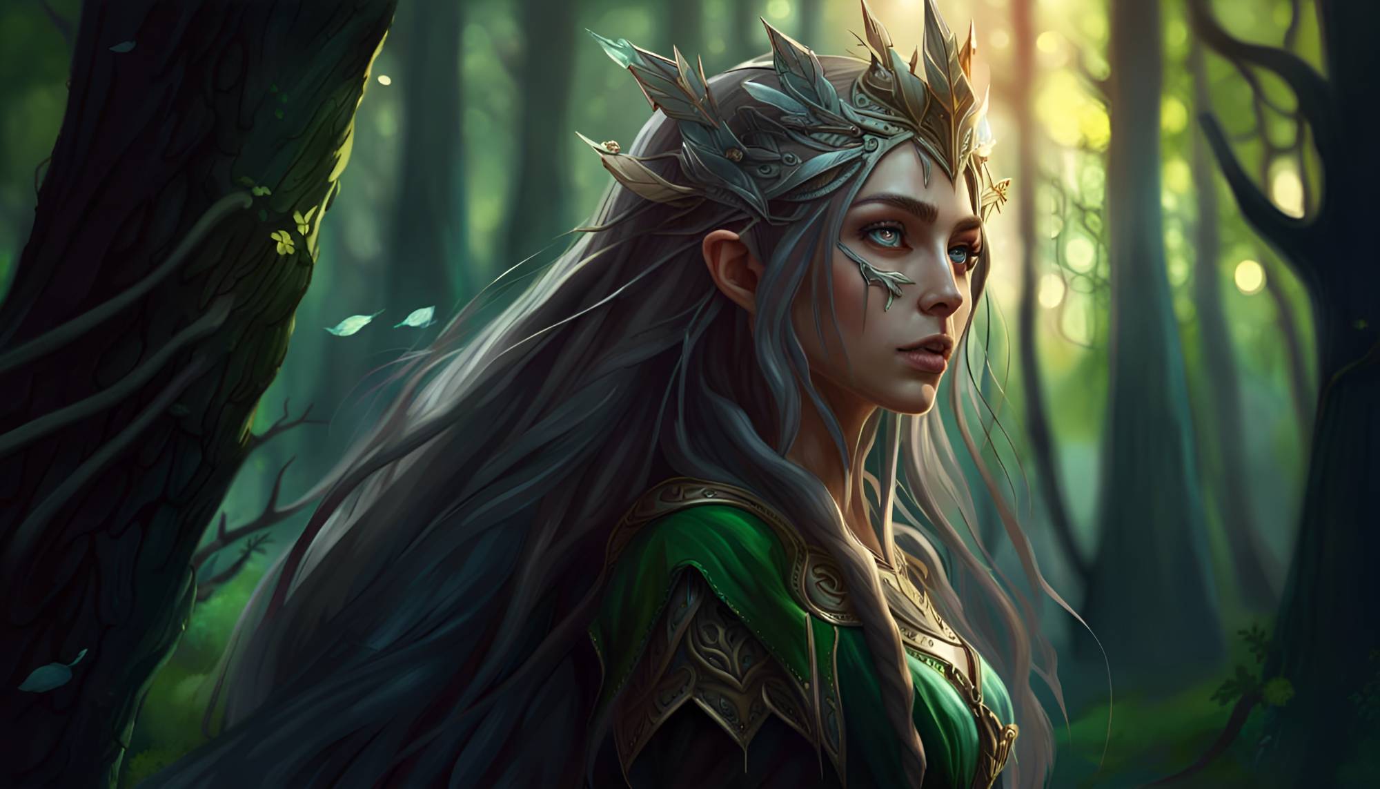 Elf Queen Vector Elf Queen by tinarheea on DeviantArt