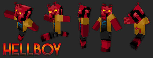 HellBoy MineCraft Skin