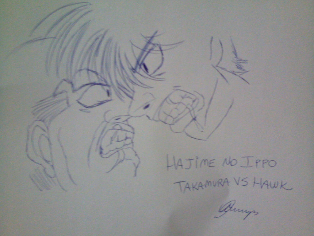 Hajime_No_Ippo_Takamura_vs_Hawk_by_TVMiluna by TVMiluna on DeviantArt