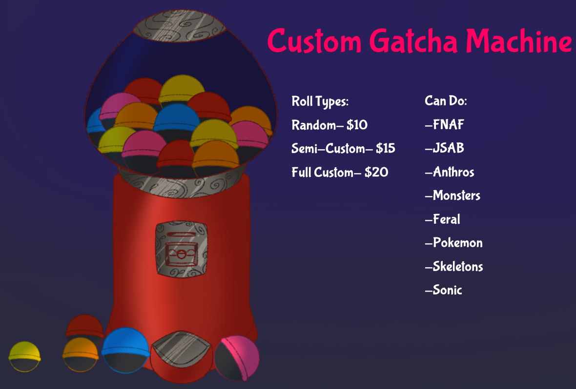 {Open} Custom Gatcha Machine by Cosmic-Horrors on DeviantArt