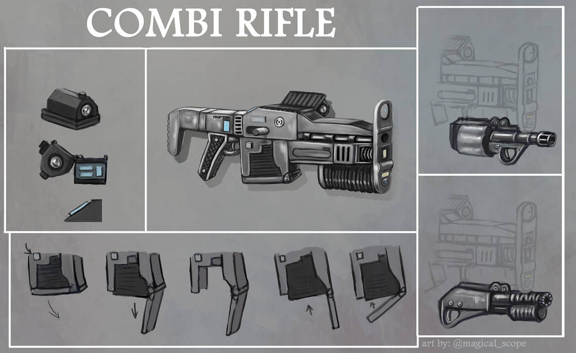 Fantasy Rifles Deviantart Commission: Rifle concept art by MagicalKaleidoscope on DeviantArt