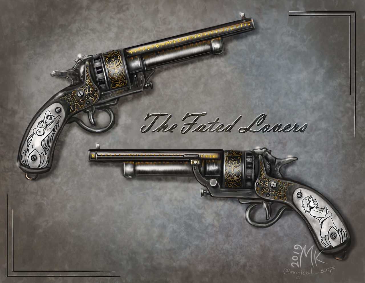 Magic Revolver Design Commission: Magic LeMat Revolvers by MagicalKaleidoscope on DeviantArt