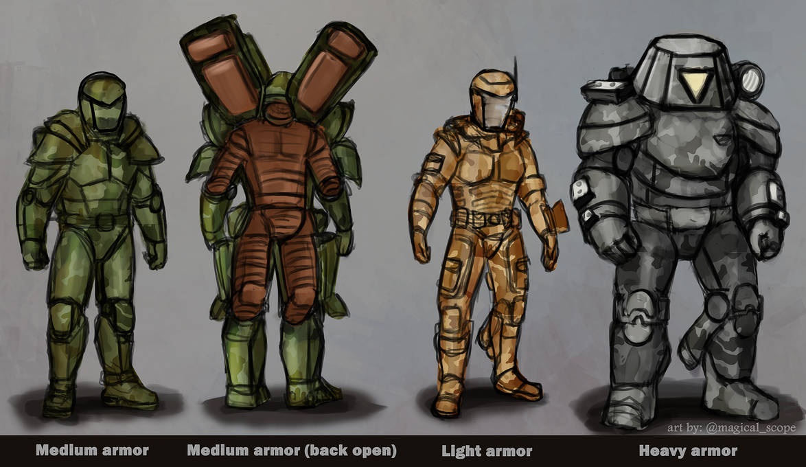 Commission: Sketch-armor references by MagicalKaleidoscope on DeviantArt