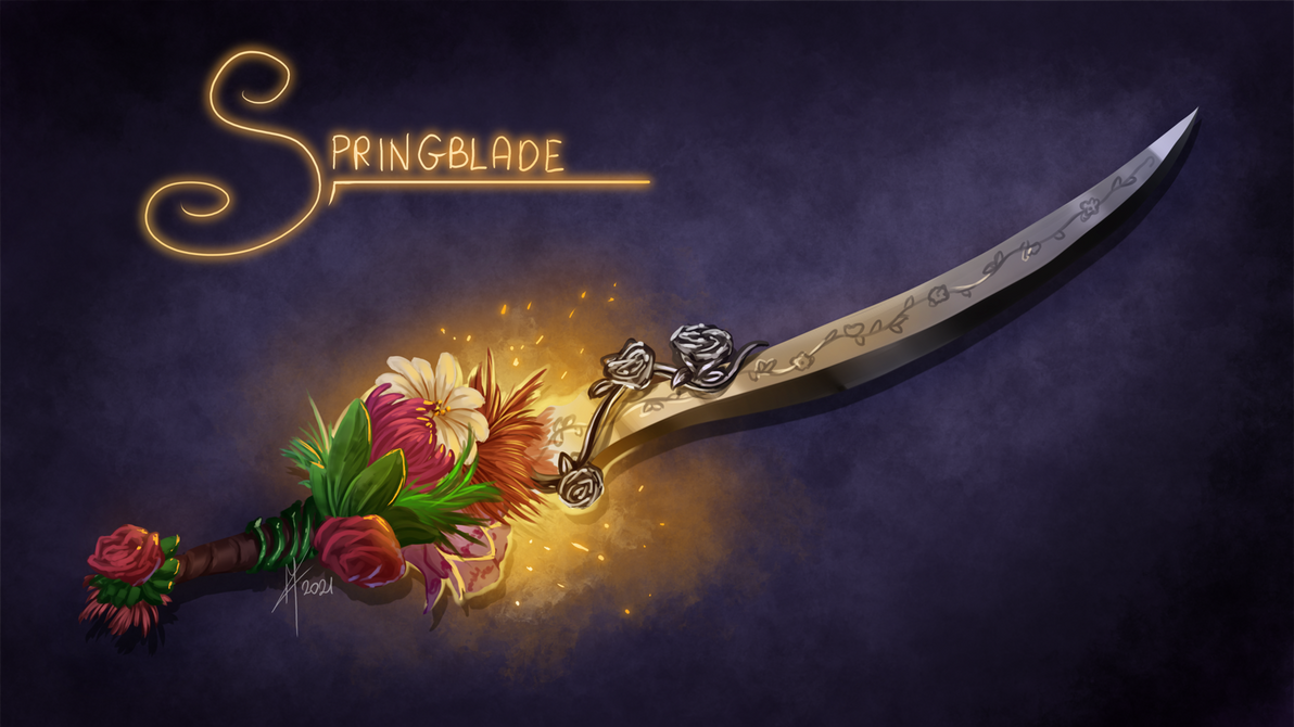 Springblade Patch Springblade - Swordtember 2021 by MagicalKaleidoscope on DeviantArt