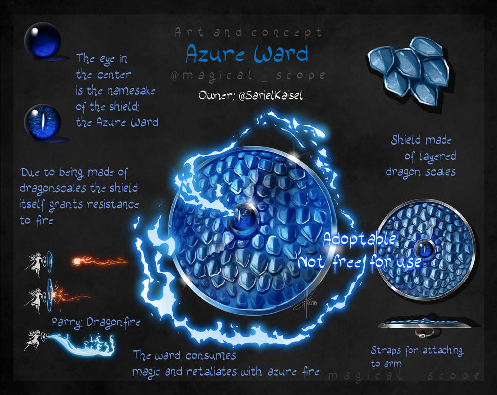 Drawcember 02 Azure Ward by MagicalKaleidoscope on DeviantArt