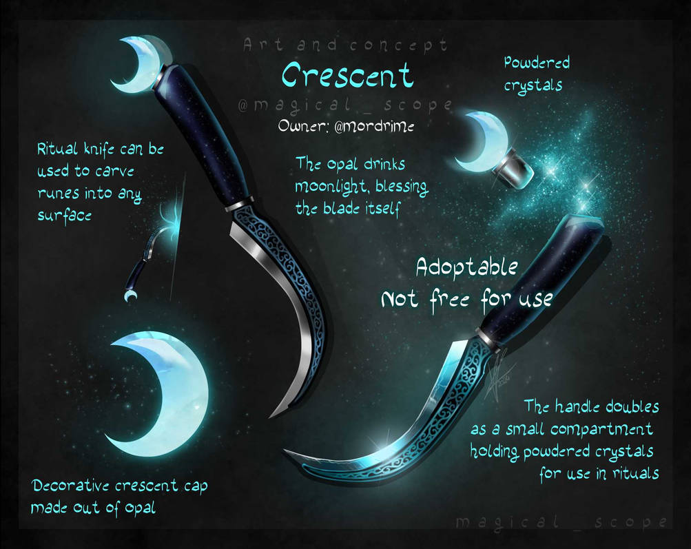 2024 Giveaway reward 2: Ritual Knife by MagicalKaleidoscope on DeviantArt