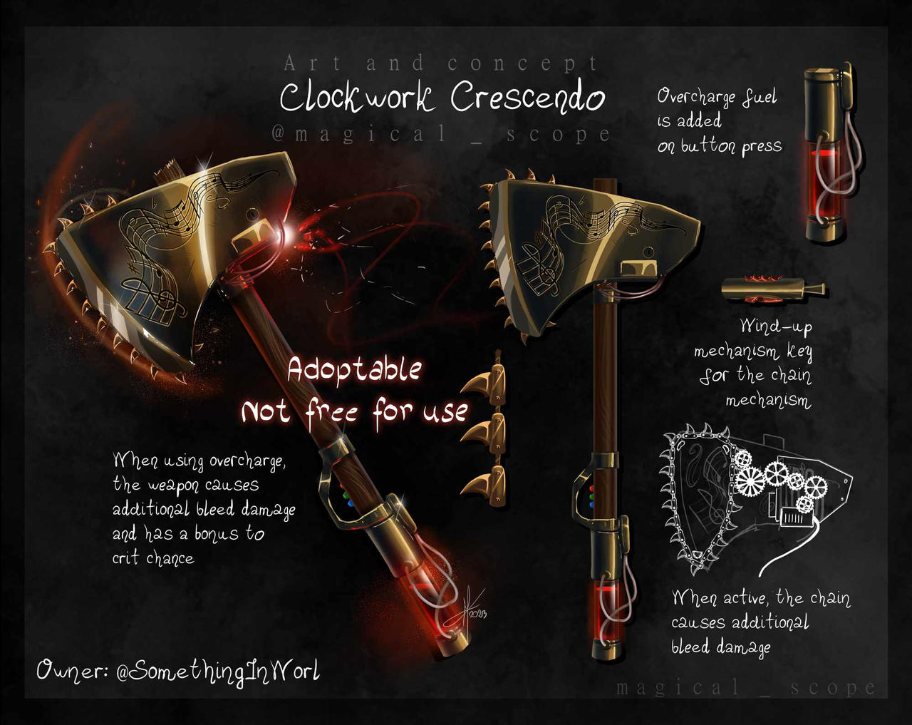 Clockwork Crescendo Drawcember 2022 by MagicalKaleidoscope on DeviantArt