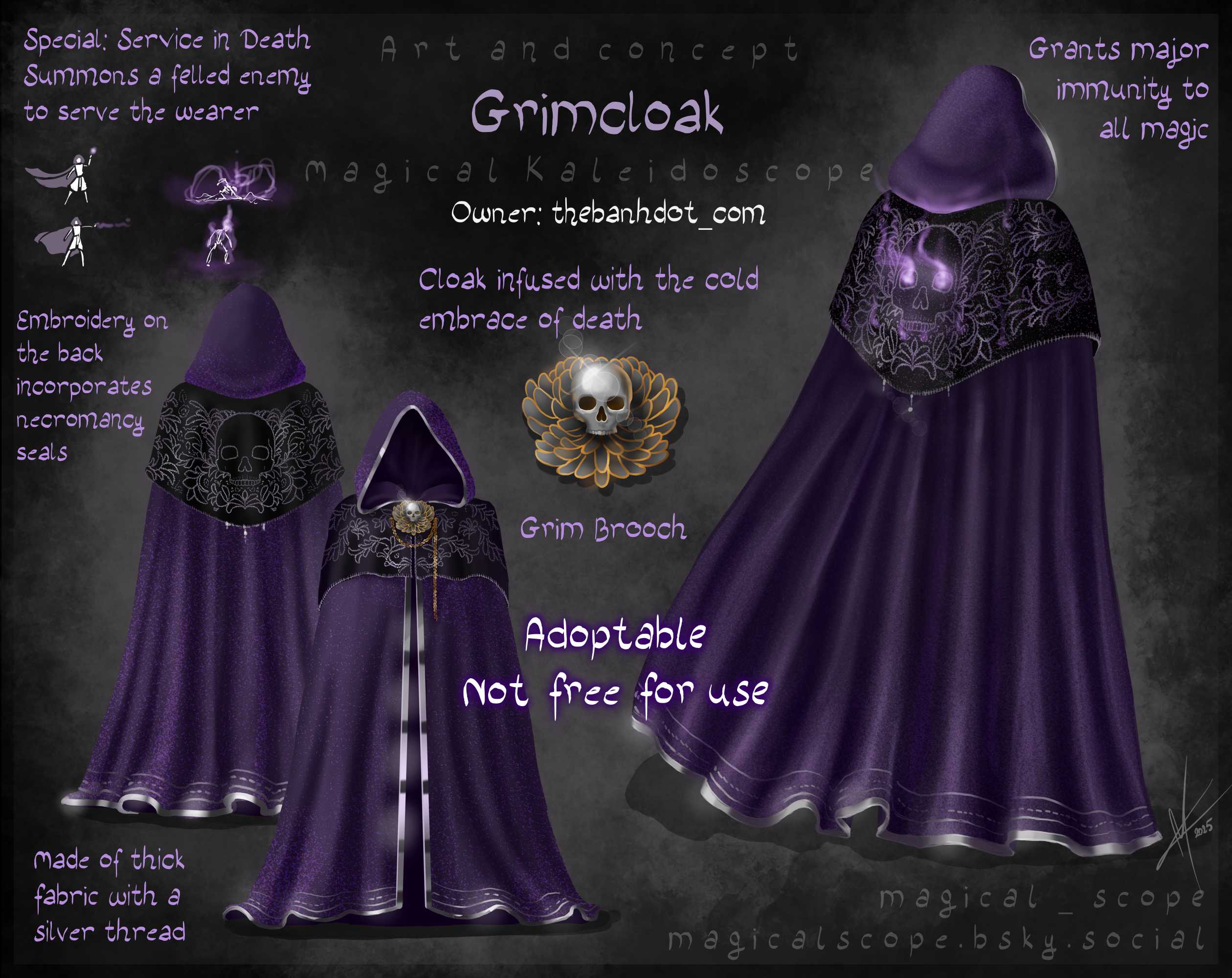 Feybruary 2025 Grimcloak by MagicalKaleidoscope on DeviantArt