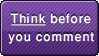 Think before you comment by Queen-Soulia