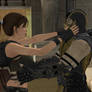 Scorpion in Love!!!!! with Lara Croft