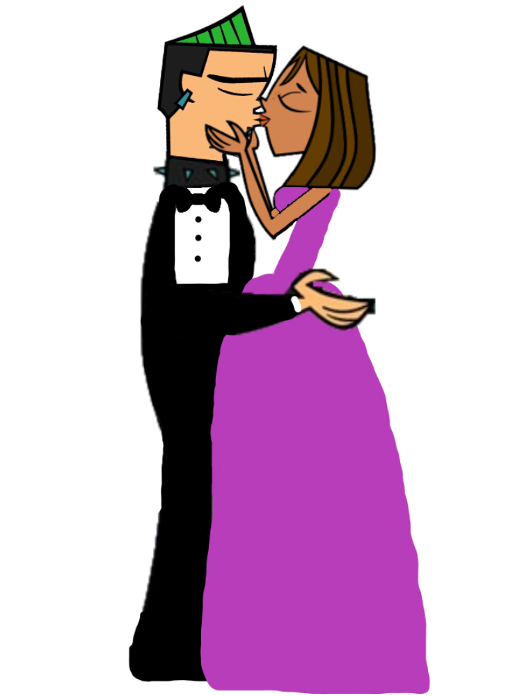 Courtney And Duncan Kissing In Formal Outfits by gman5846 on DeviantArt