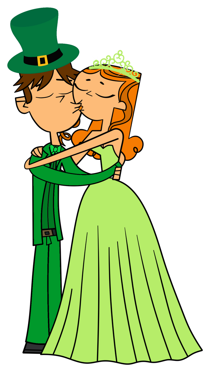 Cody And Izzy Kiss In Green PNG by gman5846 on DeviantArt