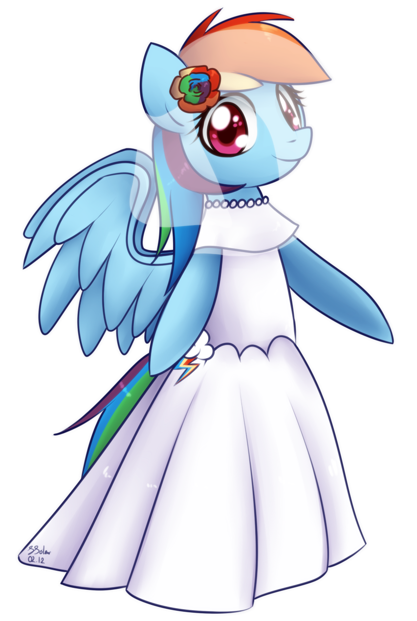 Wedding Dress - Rainbow Dash