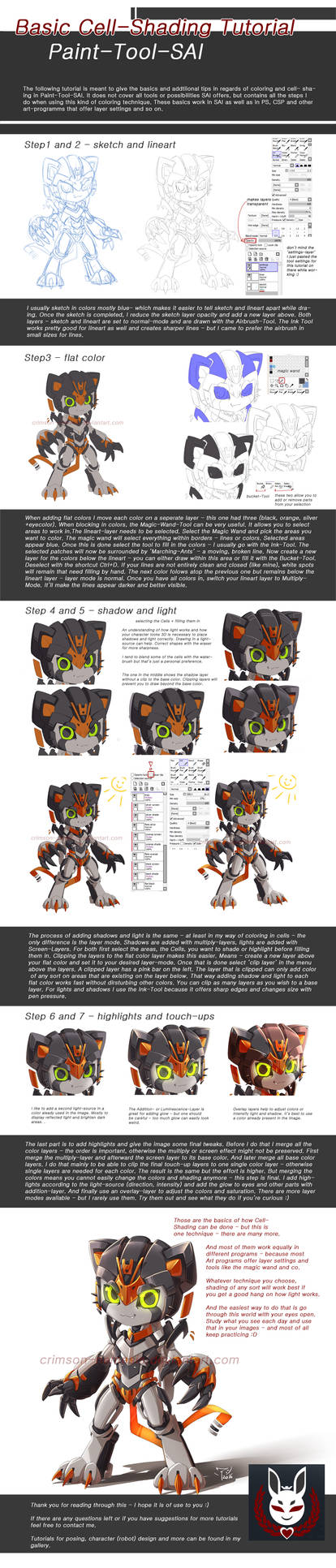 Basic Cell Shading Tutorial by crimson-nemesis on DeviantArt
