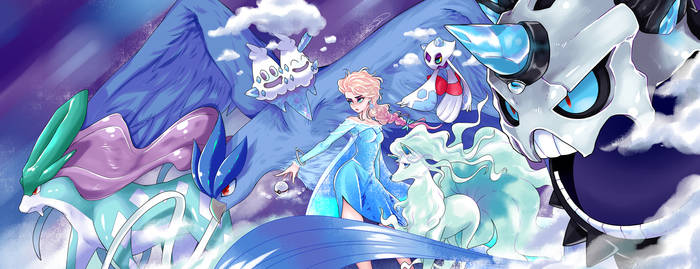 POKEMON - Princess Elsa team