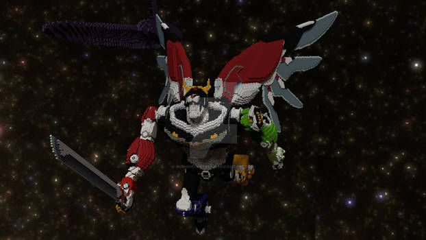 Voltron robot in minecraft