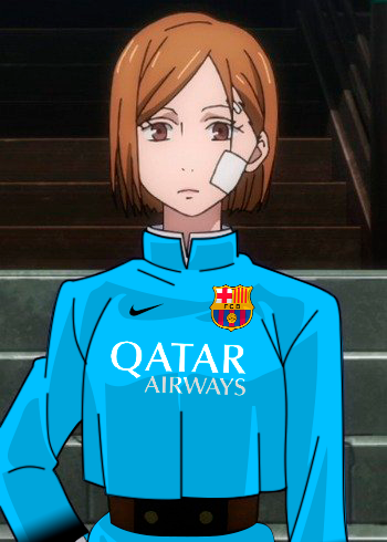 Nobara Kugisaki - FC Barcelona (alt. uniform) by MonasChinasVenezuela on  DeviantArt