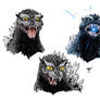 Godzilla cat faces