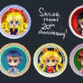 Sailormoon Buttons