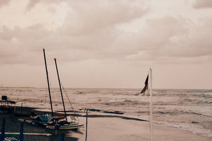 Dawn on the beach.