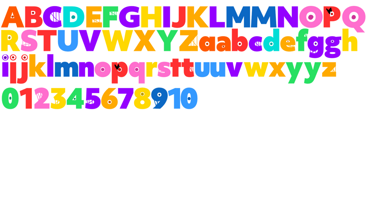 TVOKids letters and numbers in Objektiv Mk font by daddyjoe222 on ...