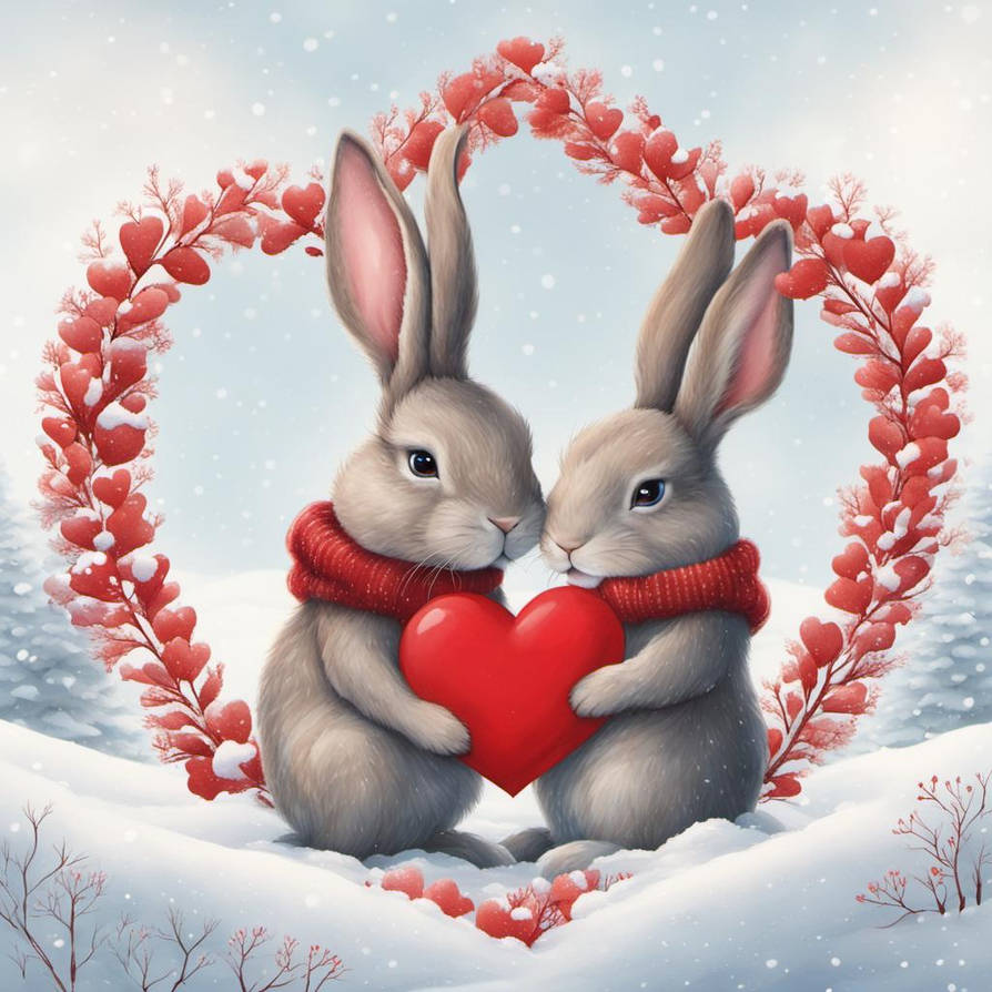 Dreamup Creation - Bunny Love by Moo-Light on DeviantArt