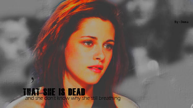 Has no one told you she's not breathing ..?