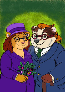 Ade and Bal as Anna and Bates