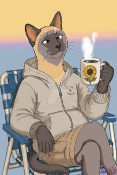 Comm - Portrait - Sam the Siamese Cat