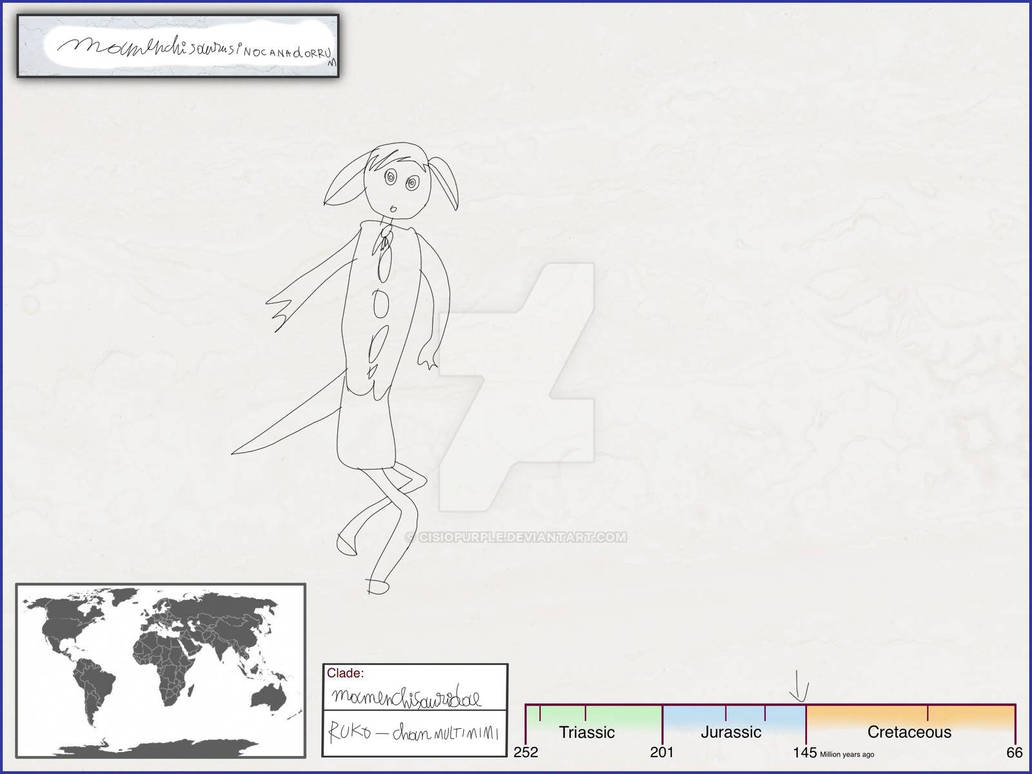 Mamenchisaurus Sinocanadorum Girl Version by likkn on DeviantArt