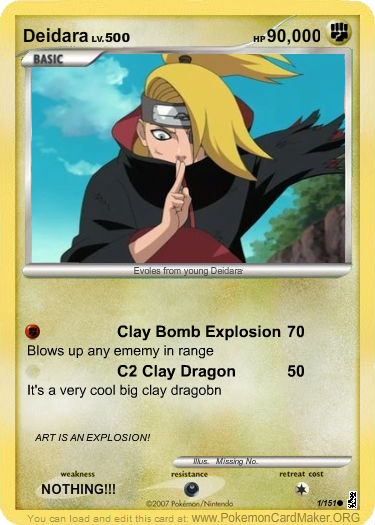 Pokemon deidara akatsuki 4