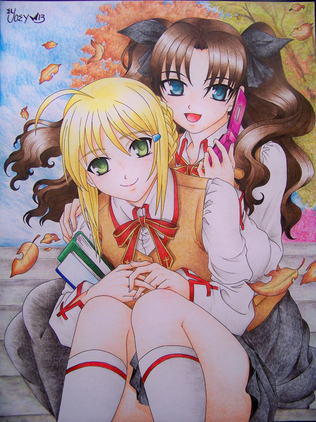 Saber Vs Rin Saber y Rin by ELJOEYDESIGNS on DeviantArt