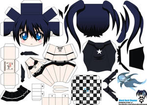 Black Rock Shooter papercraft