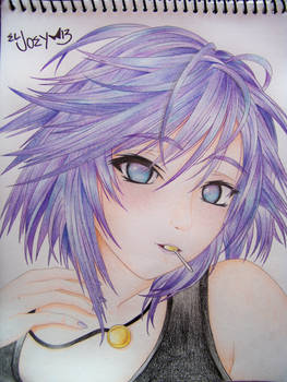 Mizore Shirayuki close up