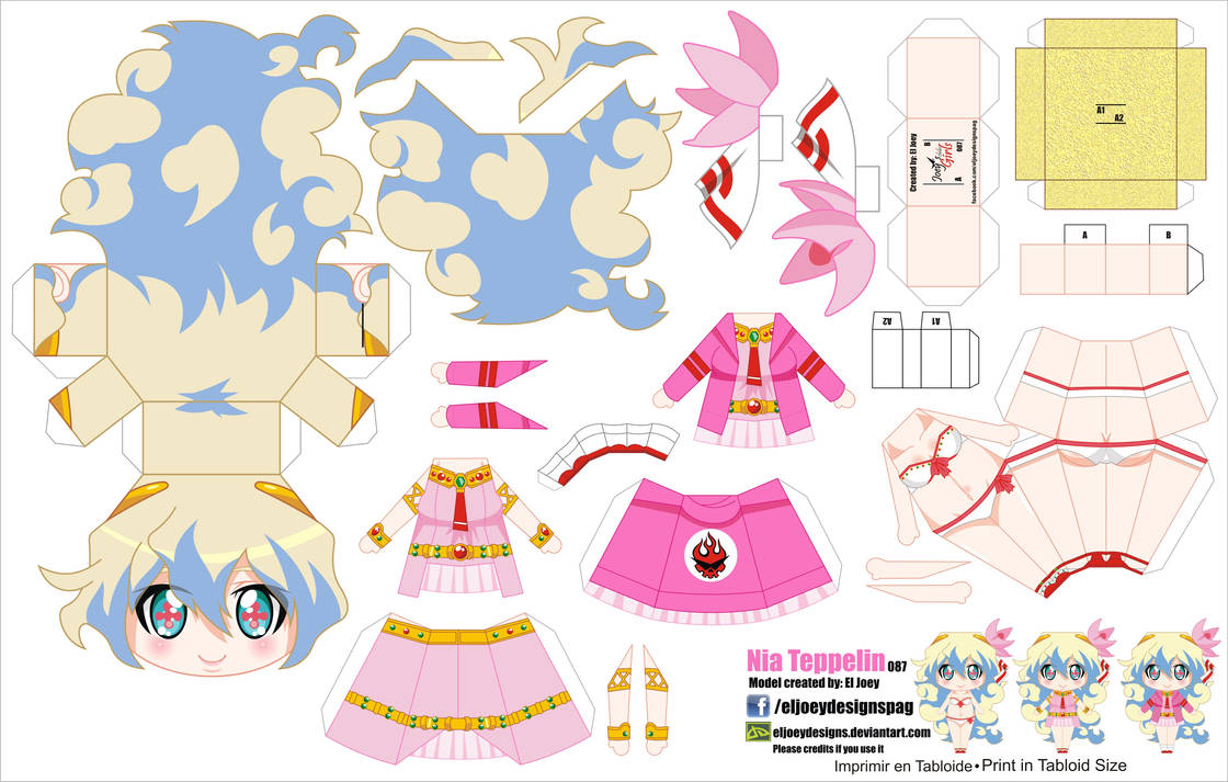 Паперкрафт аниме Monster Musume