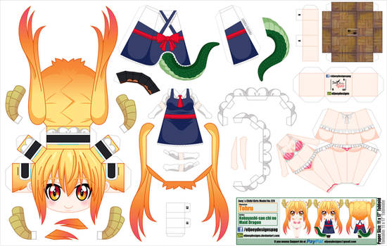 Ninjatoes' papercraft weblog: Papercraft ERASED Kayo-chan