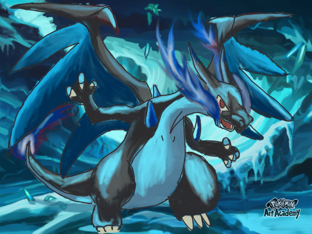 Pokemon FanArt  Mega Charizard X-Y isra1shot - Illustrations ART