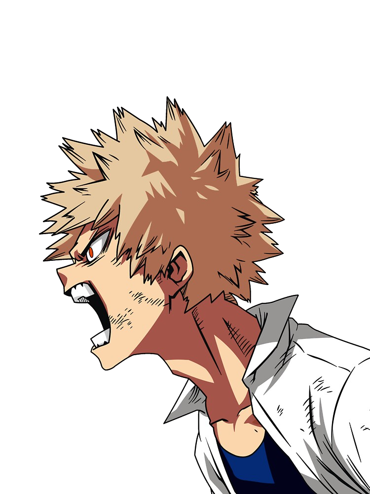 Katsuki Bakugo yelling PNG by AutobotShadedown on DeviantArt