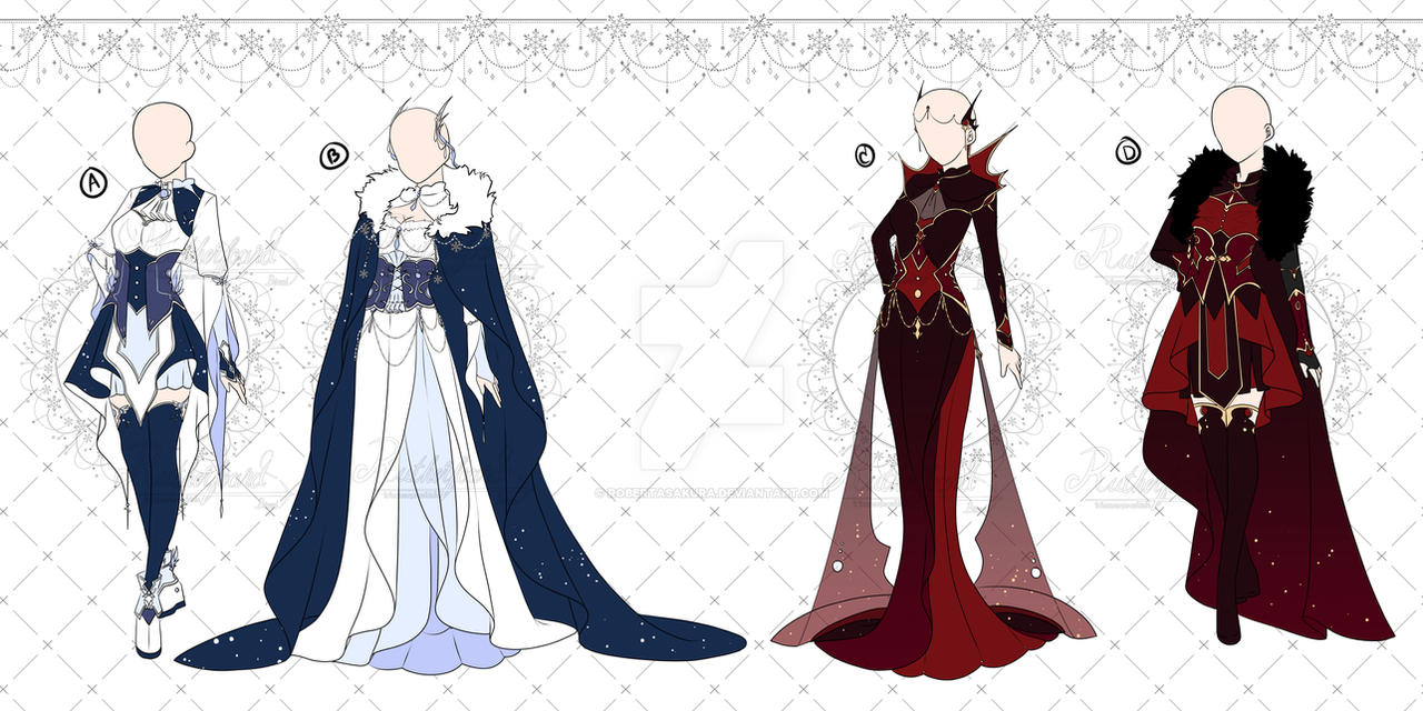Close] Queen and Knight Outfit Adopts [Auction] by RobertAsakura on  DeviantArt