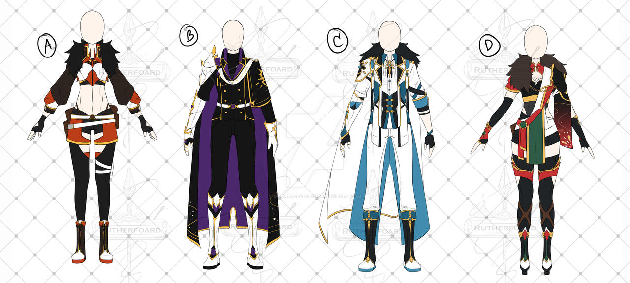 OPEN 1/4] Fantasy 4S OUTFIT ADOPTS [AUCTION] by RobertAsakura on DeviantArt