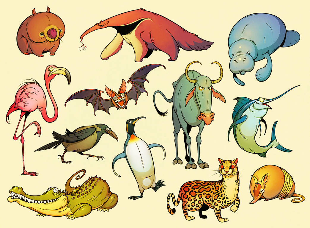 Twelve Daily Animals by einen on DeviantArt