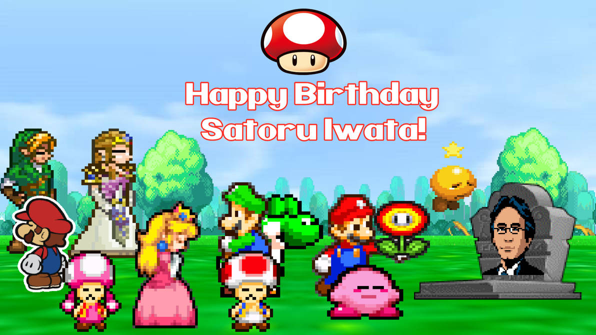 Happy Birthday Satoru Iwata! by supercharlie623 on DeviantArt