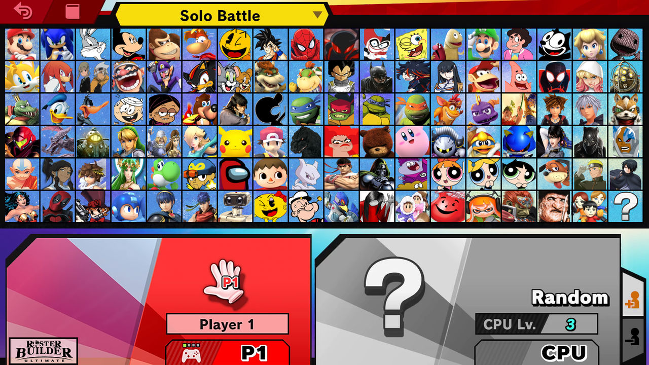 Sbbu Roster SSBU Roster (My own take.) by supercharlie623 on DeviantArt