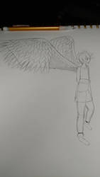 WIP Sketch of an Angel