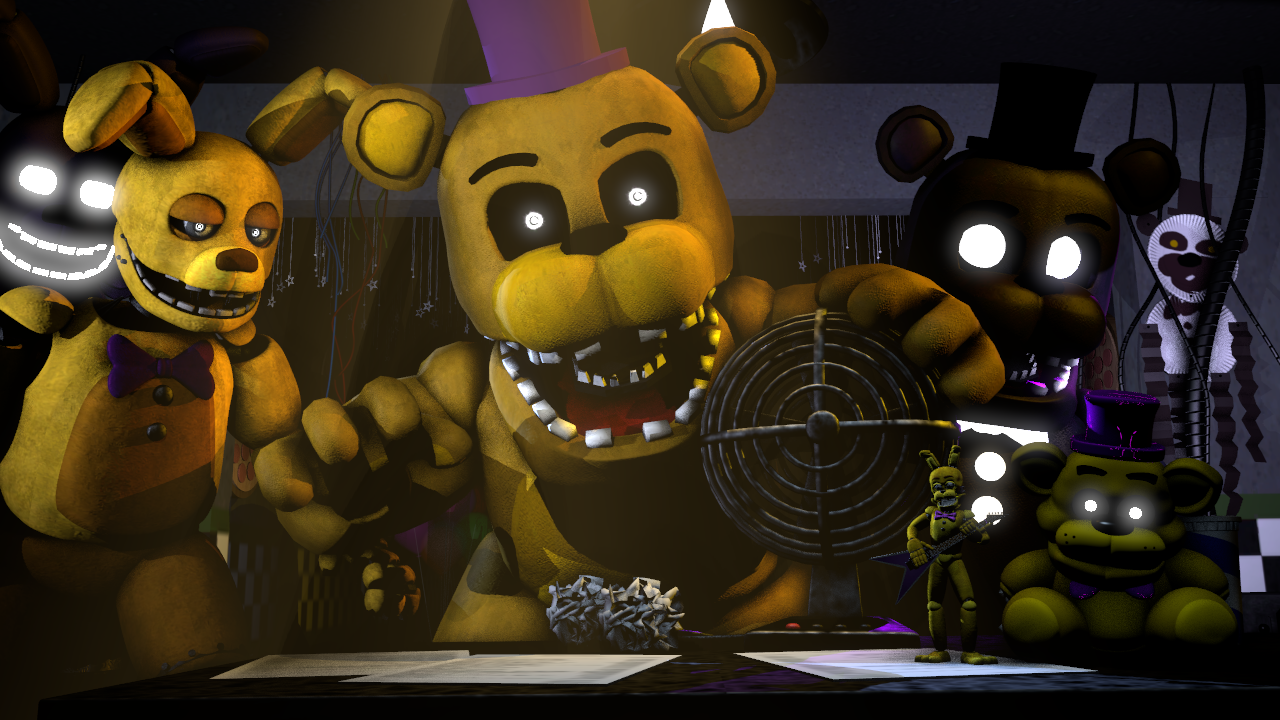 Ucn fnaf) nightmare fredbear jumpscare my version by xXMrTrapXx on  DeviantArt