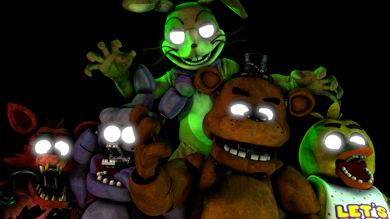 Download Terrifying FNAF Jumpscare Moment Wallpaper